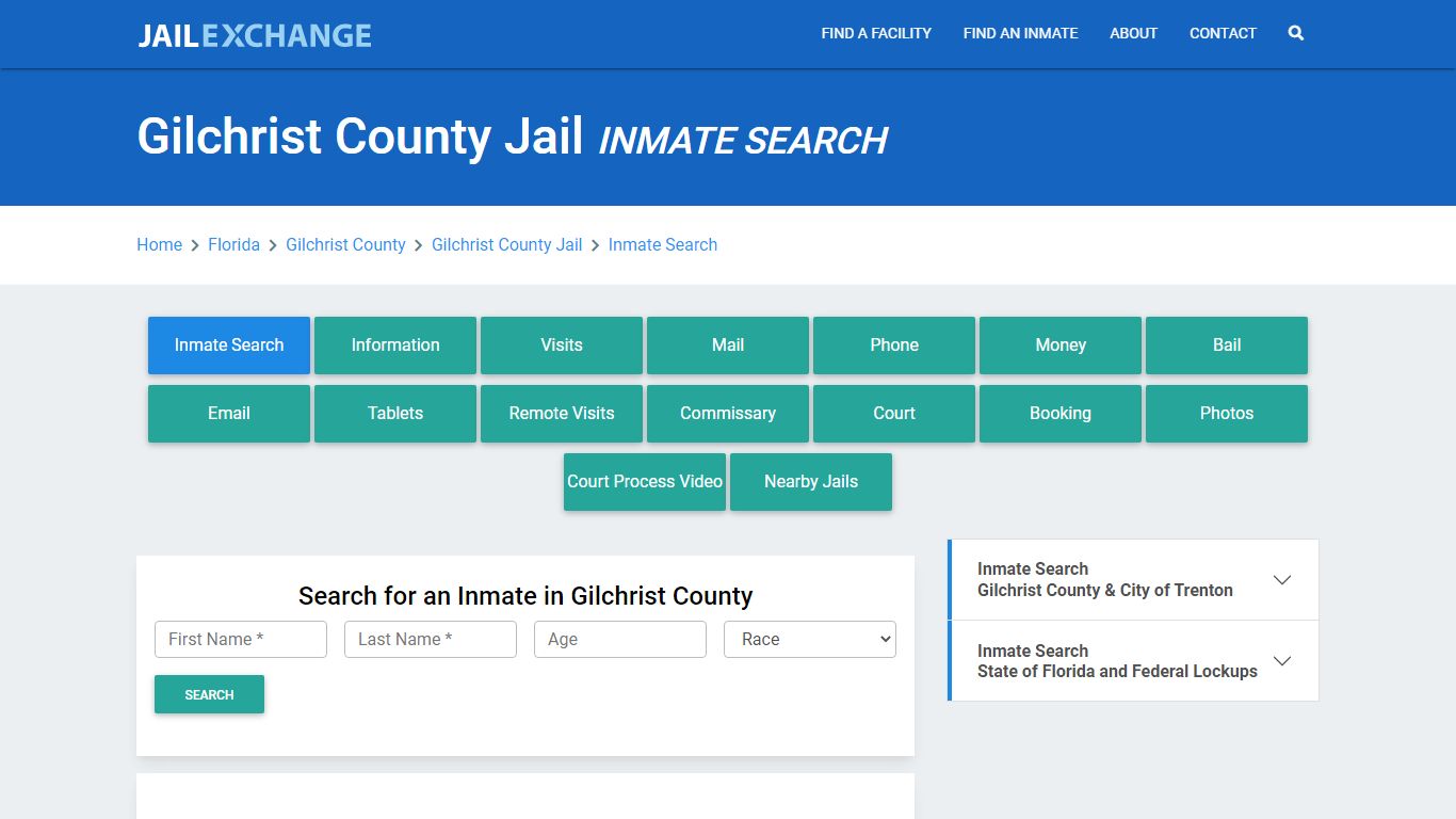 Gilchrist County Jail, FL Inmate Search: Roster & Mugshots