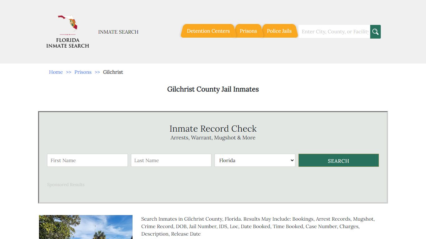 Gilchrist County Jail Inmates - Florida Inmate Search